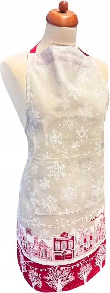 Konyhai kötény Piros karácsony