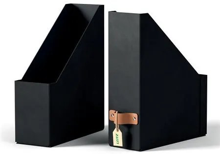 Iratpapucs, karton, 100 mm, LEITZ Puro, fekete (E24710095)