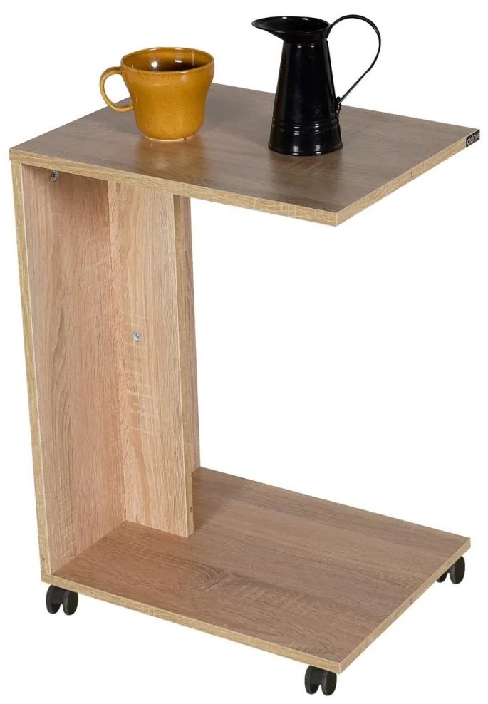 Kisasztal 65x35 cm barna