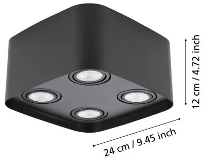 Eglo 99675 - LED RGBW Dimmelhető spotlámpa CAMINALES-Z 4xGU10/5W/230V