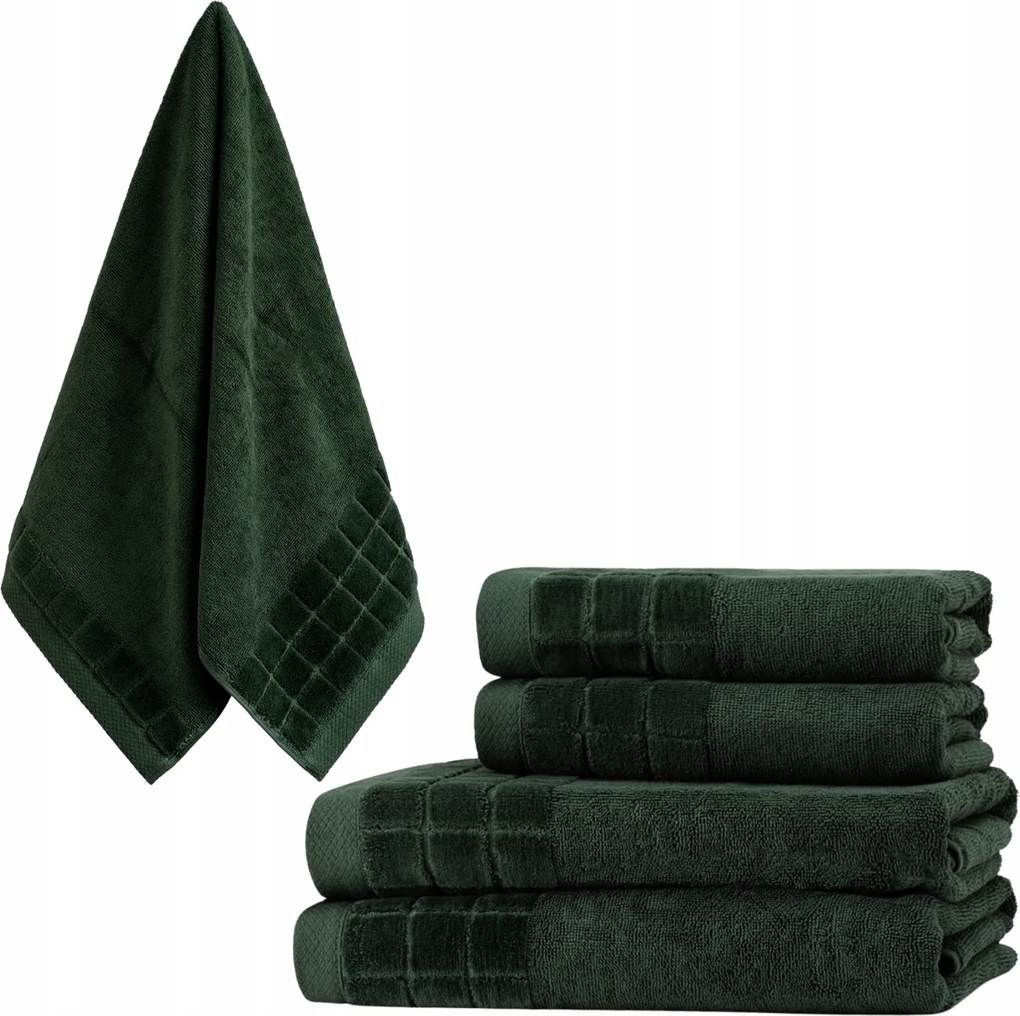 Fürdőlepedő Pamut Zöld Nedvszívó 50x100cm Hotel House Lengyel