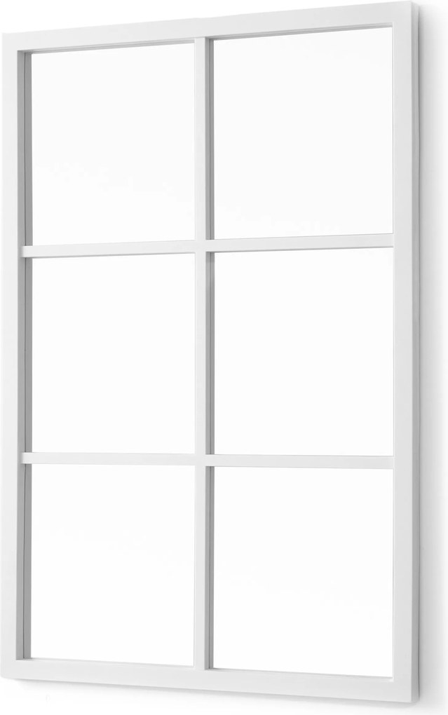 Téglalap Alakú Fali Tükör Ablakra, Sprotnival 71 X 49 CM Fehér