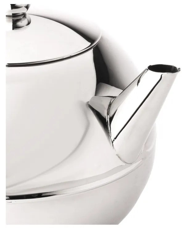 Ezüstszínű rozsdamentes acél teáskanna 1,2 l Bella Ronde – Bredemeijer
