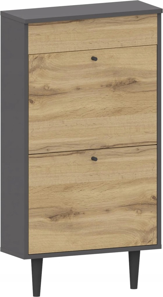 Cipősszekrény Dotti 521 grafit-wotan antracit Ufc tárolórekesszel