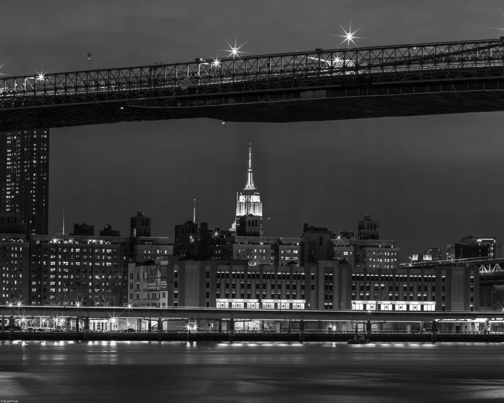 Poszter 50x40cm Esti panoráma Alsó-Manhattan 2, Assaf Fran
