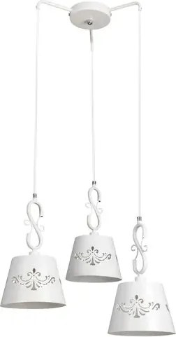 Rabalux beltéri függeszték e14 3x40w fehér anna