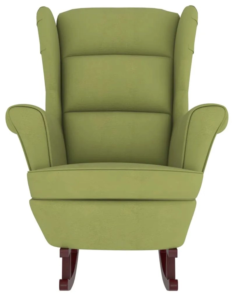 Világoszöld Bársony és Tömörfa Hintaszék