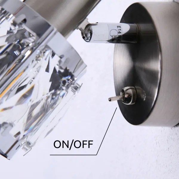 Globo 54356-1 - Fali spotlámpa KRIS 1xE14/40W/230V