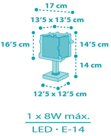 Dalber 63351N - LED gyermeklámpa ROCKET 1xG4/4W/230V többszínű