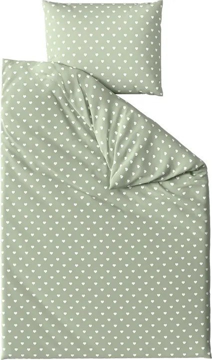 Pamut ágyneműhuzat SAGHEARTS POLY zöld Ágyneműhuzat mérete: 70 x 90 cm | 140 x 200 cm