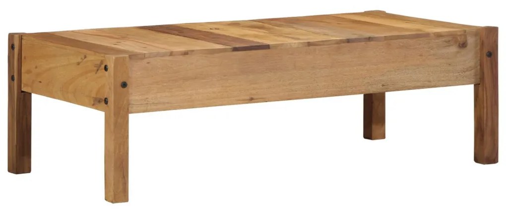 Dohányzóasztal 110x55x35 cm Tömör fa újrafelhasználva