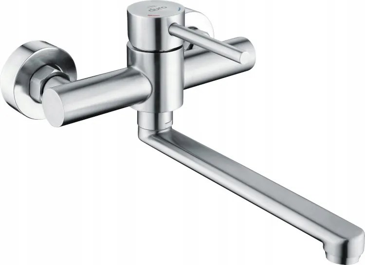 Falra szerelhető mosogató csaptelep Duro Acero 20 CM inox rozsdamentes acél