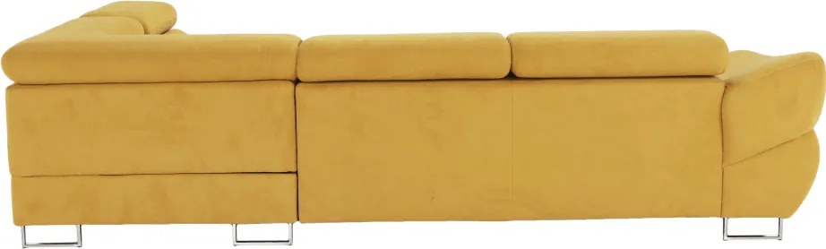 Sarokülőgarnitúra, mustár, jobbos, FABIA