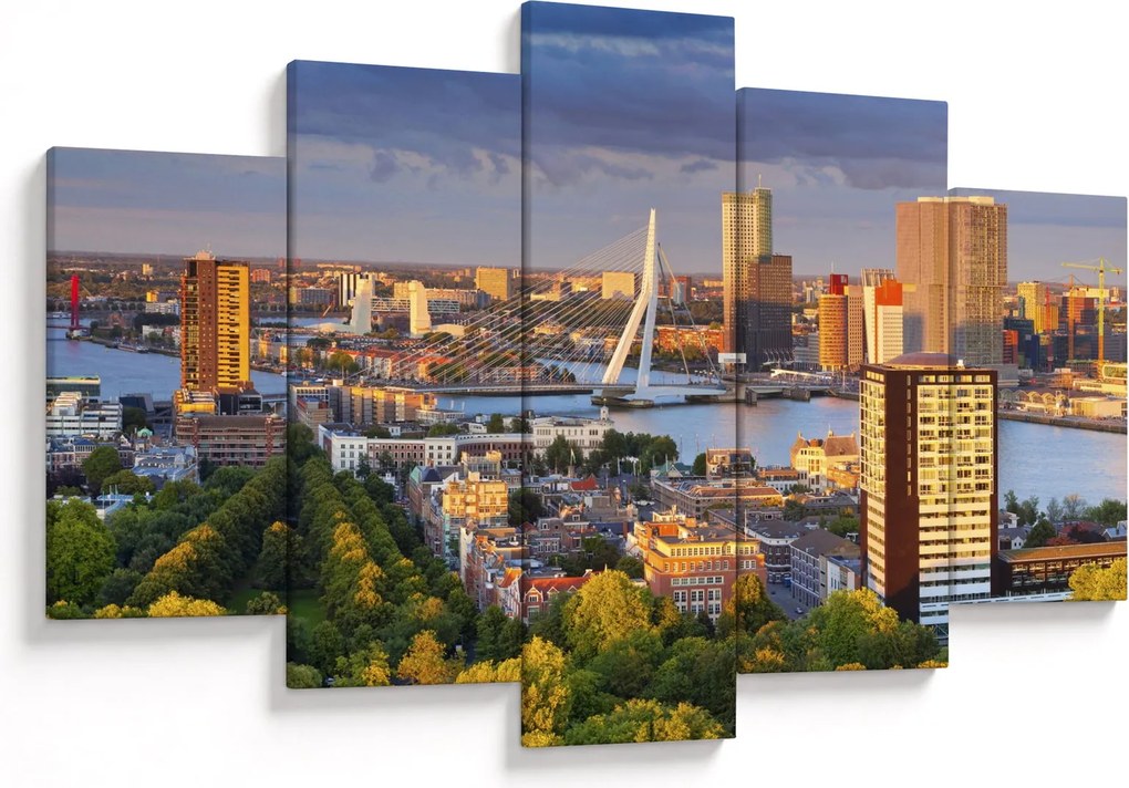 Kép - panoráma Rotterdam, Hollandia (150x105 cm)