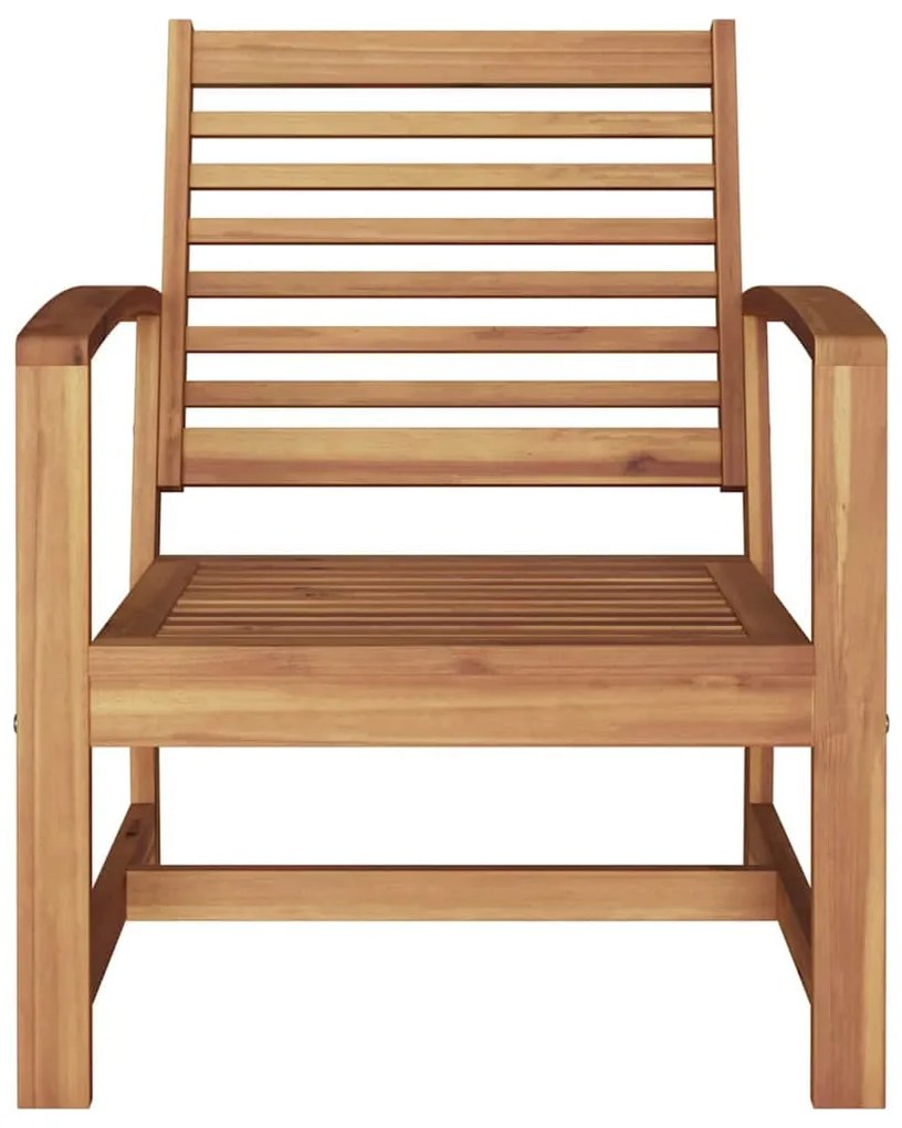Kerti székek 2 pcs Természetes 60 x 65 x 76.5 cm Tömör tíkfa