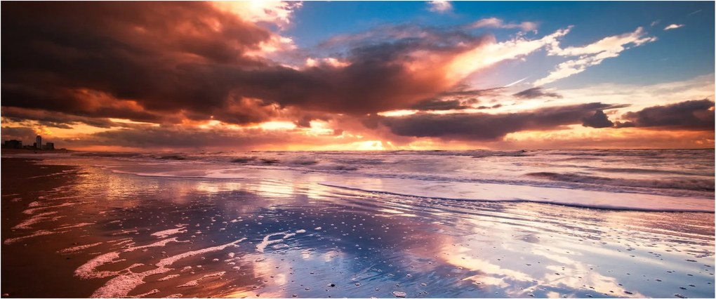 Kép - Esti strand (120x50 cm)