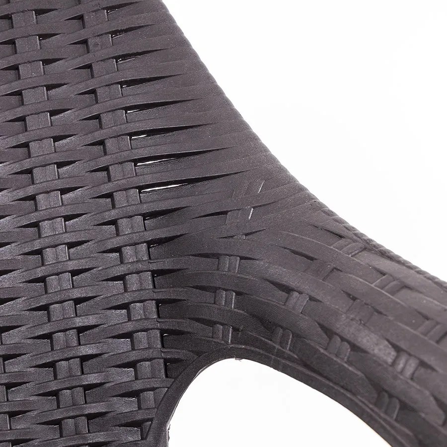 Tavira rattan hatású kerti szék Antracit-Bar N