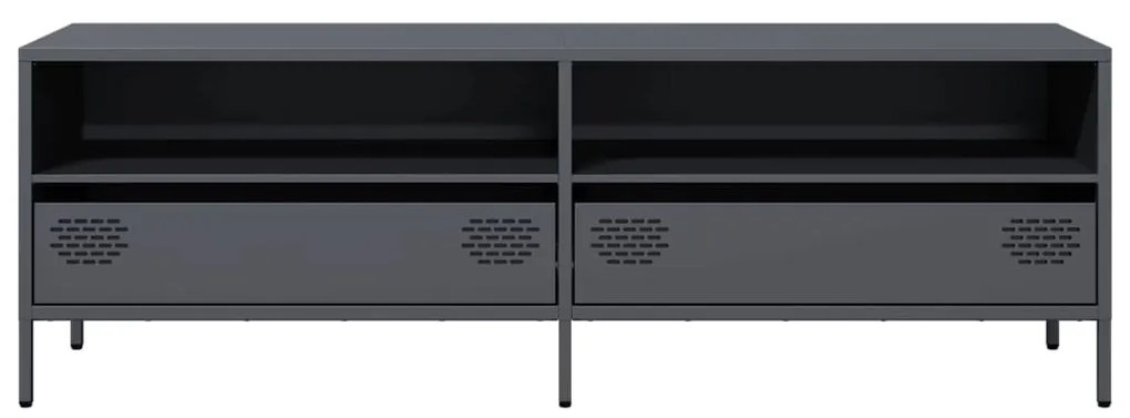 antracit hidegen hengerelt acél TV-szekrény 135x39x43,5 cm