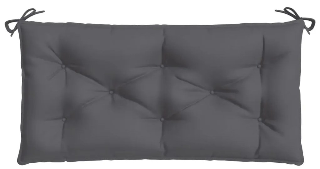 antracitszürke oxford szövet kerti padpárna 110 x 50 x 7 cm