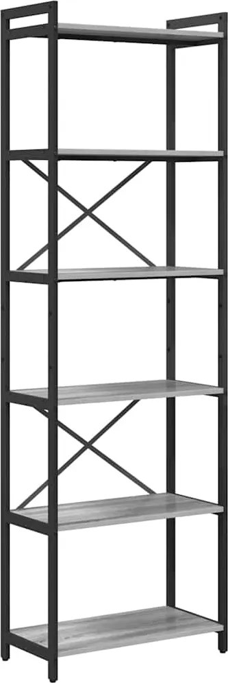 vidaXL Könyvespolc Szürke sonoma 40 x 30 x 85 cm Faanyag