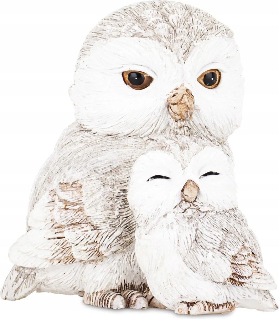 Bagoly figura két bagoly kicsi és nagy karácsonyi figura karácsonyi dekoráció