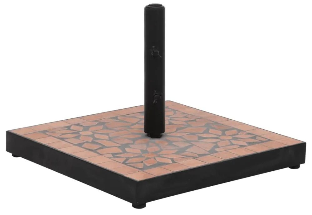 terrakotta négyzet alakú napernyő talp 12 kg