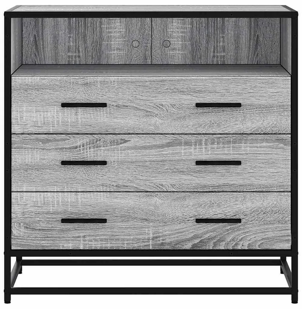 vidaXL szürke sonoma színű szerelt fa fiókos szekrény 70x41x70 cm