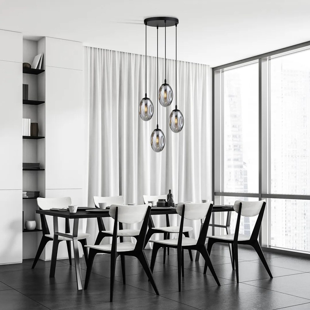 Emibig modern függeszték astral fekete grafit emi1266/4prem