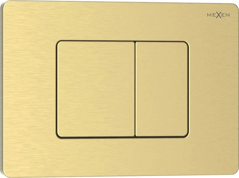 Mexen Tex 05 öblítőgomb rozsdamentes acél, arany szálcsiszolt - 6105-11