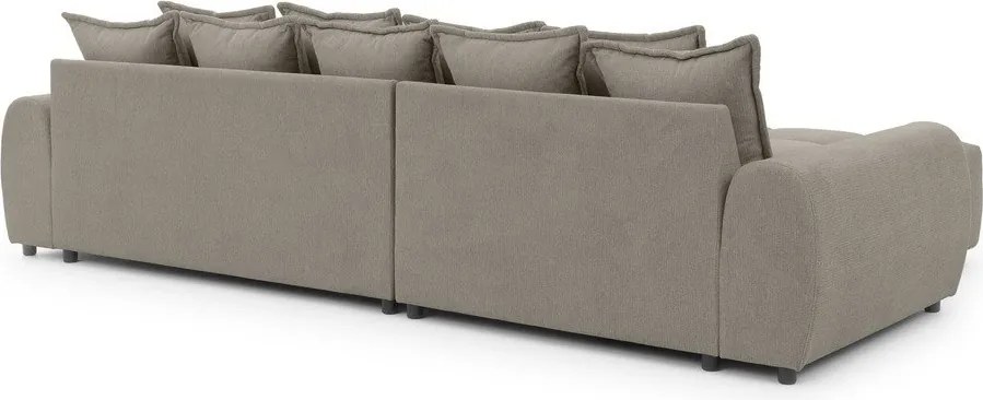 Szürkésbarna sarokkanapé (bal oldali-heverő résszel) Albane – Ropez