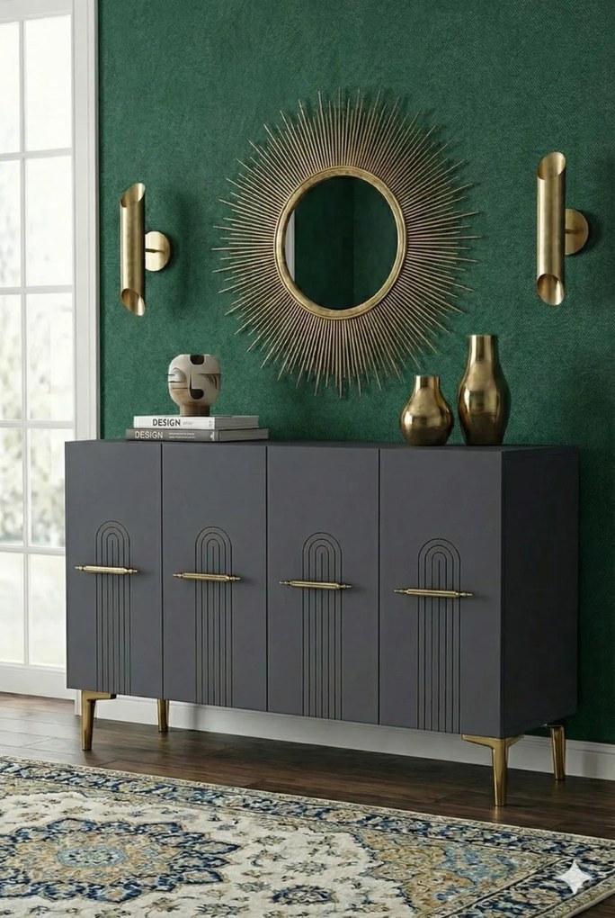 Ida 120 - Anthracite, Gold
