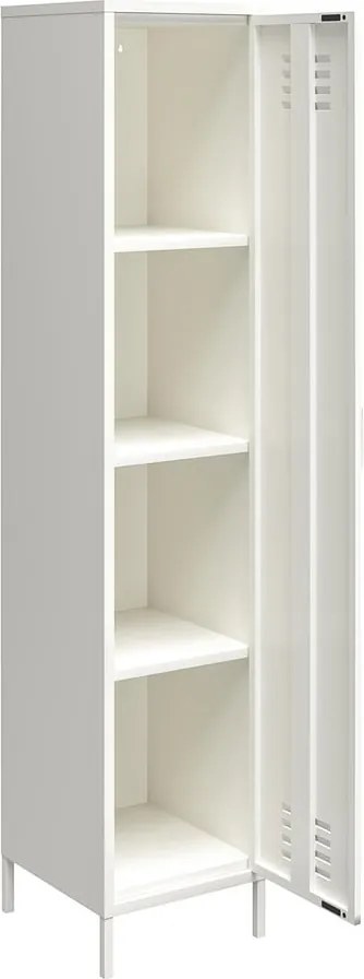 Fehér fém szekrény 38x185x40 cm Mission District – Støraa