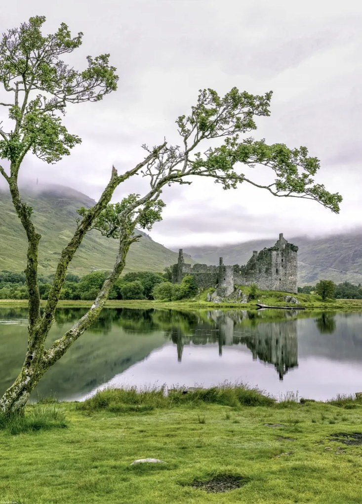 Poszter 39,5x55cm Kilchurn kastély, Assaf Frank