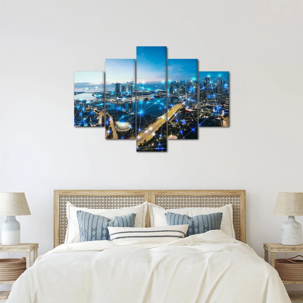 Kép - Városhálózat (150x105 cm)
