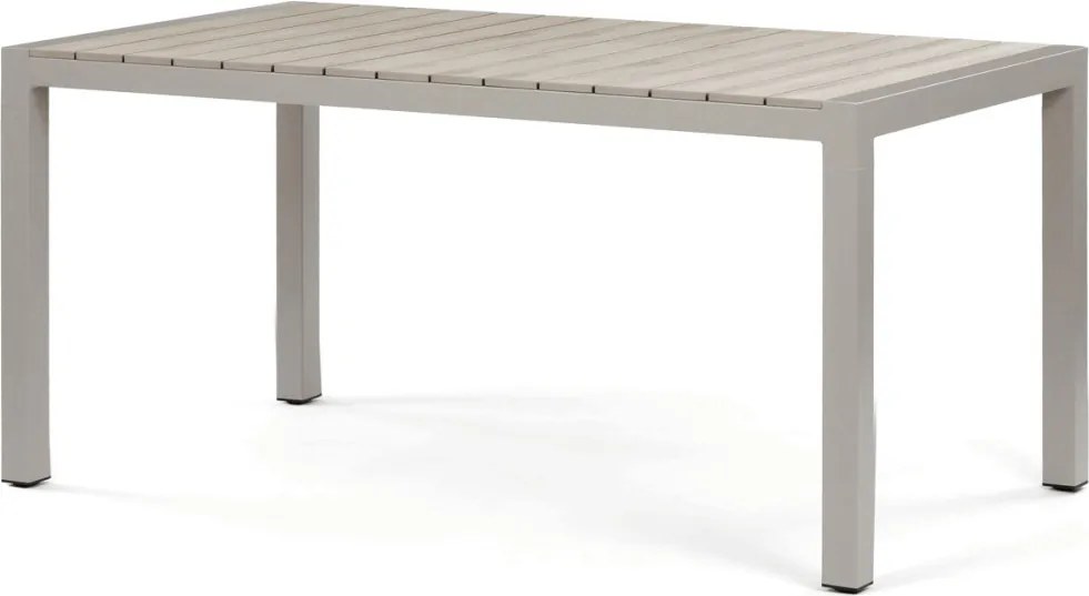 Kerti asztal 162x90 cm, alumínium, polywood, bézs, AZT-S1514 CRM