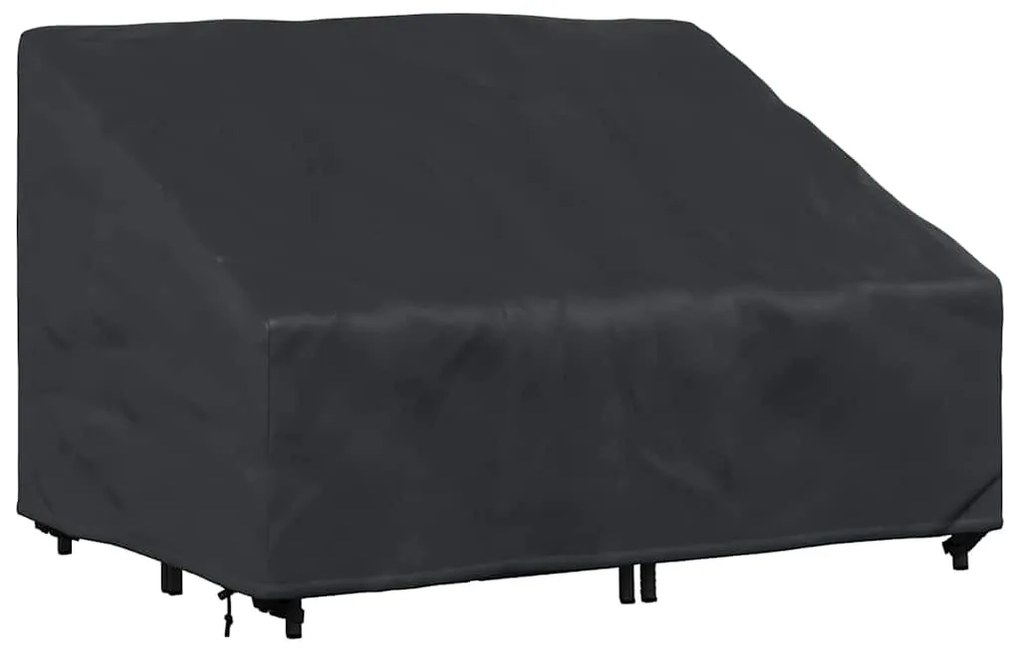 Kerti Pad Borító Fekete 130 x 95 x 40 / 80 cm 210D szövet
