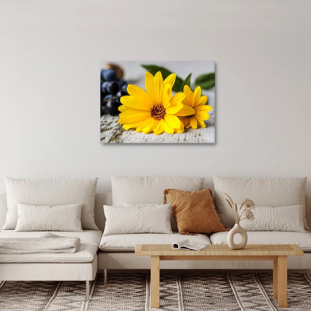 Sárga virág képe (70x50 cm)