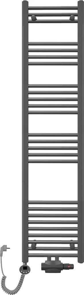 Fürdőszobai víz-elektromos radiátor Trm 1600x400 antracit létra
