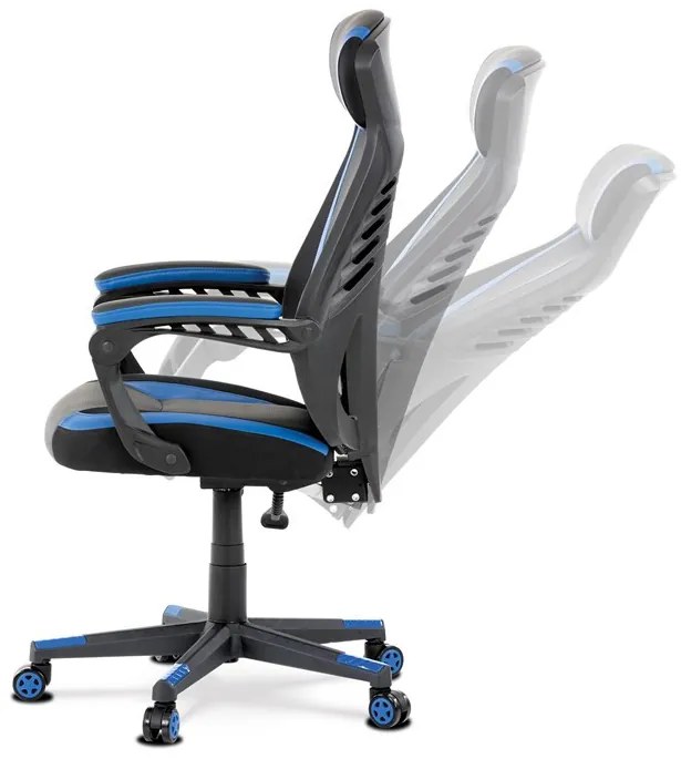 Kék Ekobőr Gamer Szék, Hinta Mechanikával. KA-Y213 BLUE