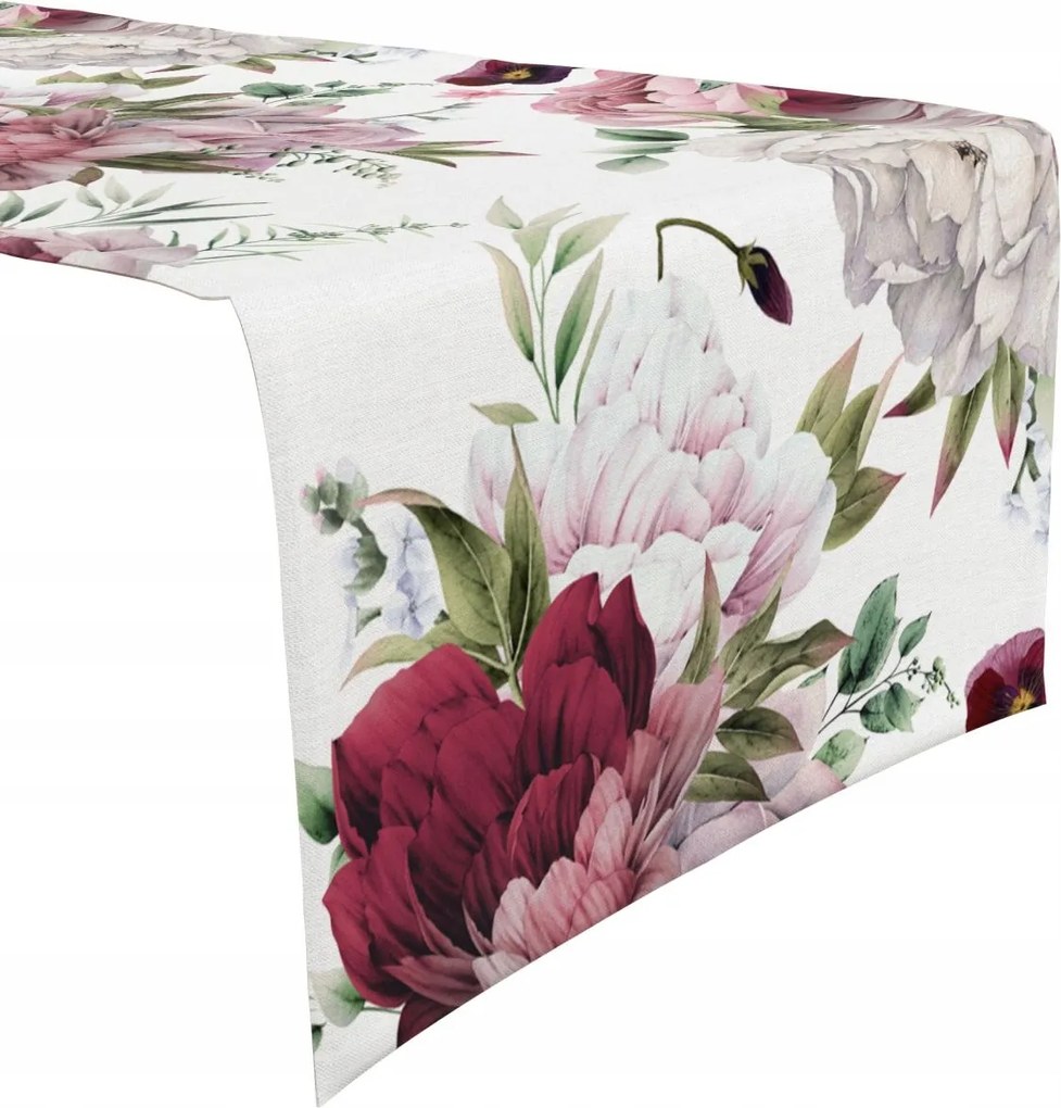 Nyomott Mintás Futófelület 80x140 Téglalap Alakú Virágok