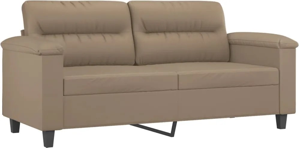 vidaXL 2 személyes cappuccino színű műbőr kanapé 140 cm