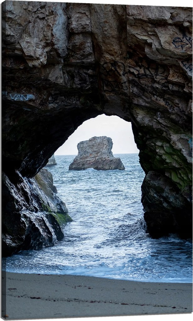 Vászonkép Természet Tenger Sziklaív 60x100 cm