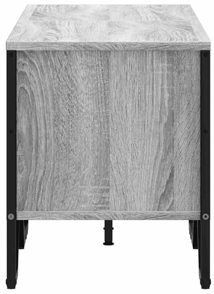 szürke sonoma színű szerelt fa TV-szekrény 122 x 34 x 41 cm