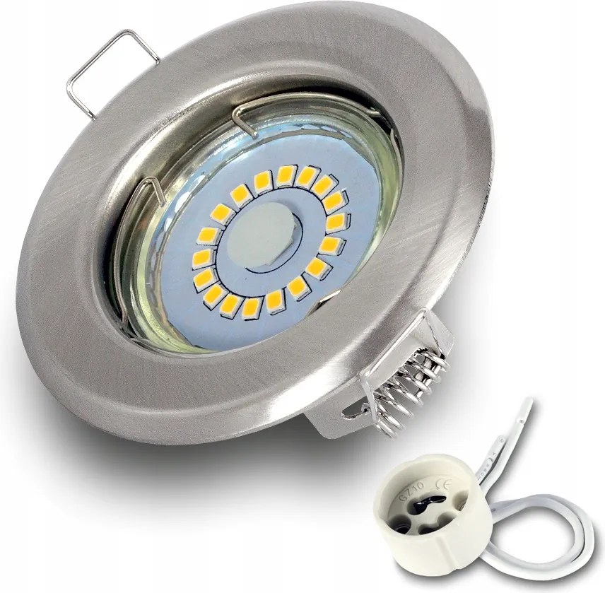 Halogén lámpatest Szatén Led izzó GU10 5W Prémium meleg