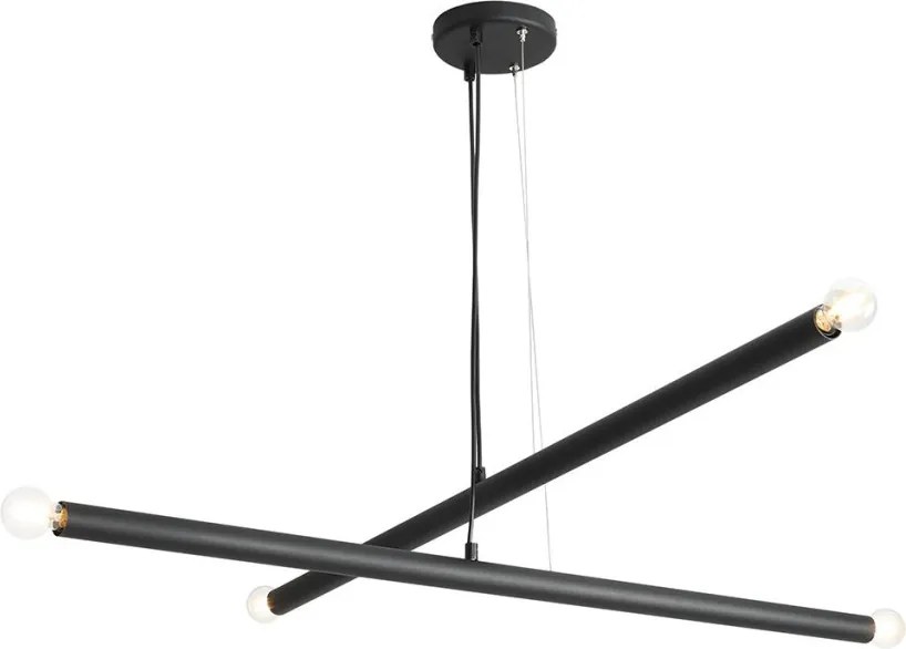 ALDEX 1072L1 TUBO Modern Led Függesztett Lámpa Fekete E14 IP20