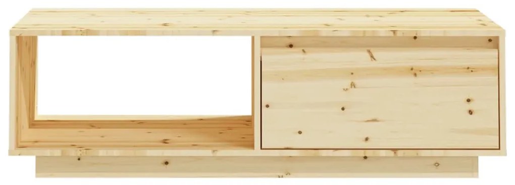 Tömör fenyőfa dohányzóasztal 110 x 50 x 33,5 cm