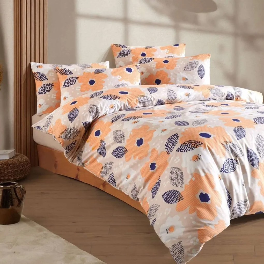 Daisy Orange ágyneműhuzat 200x140cm+90x70cm TiaHome