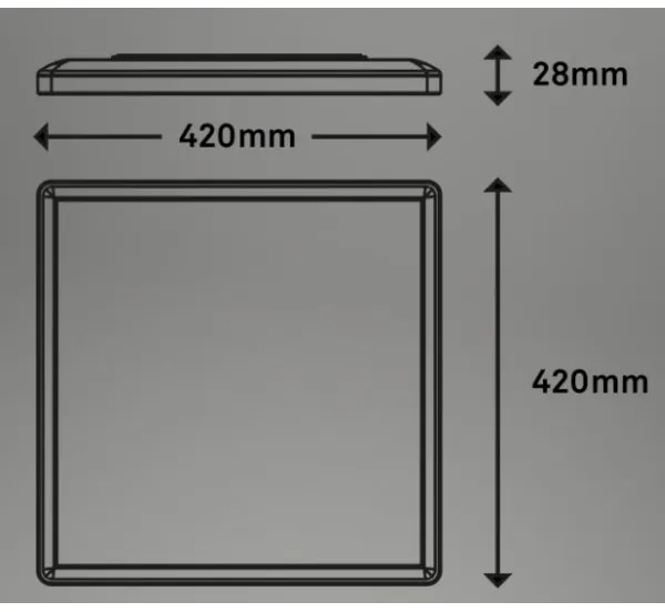 Briloner 7091-416 - RGBW LED mennyezeti lámpa SLIM LED/22W/230V + távirányító