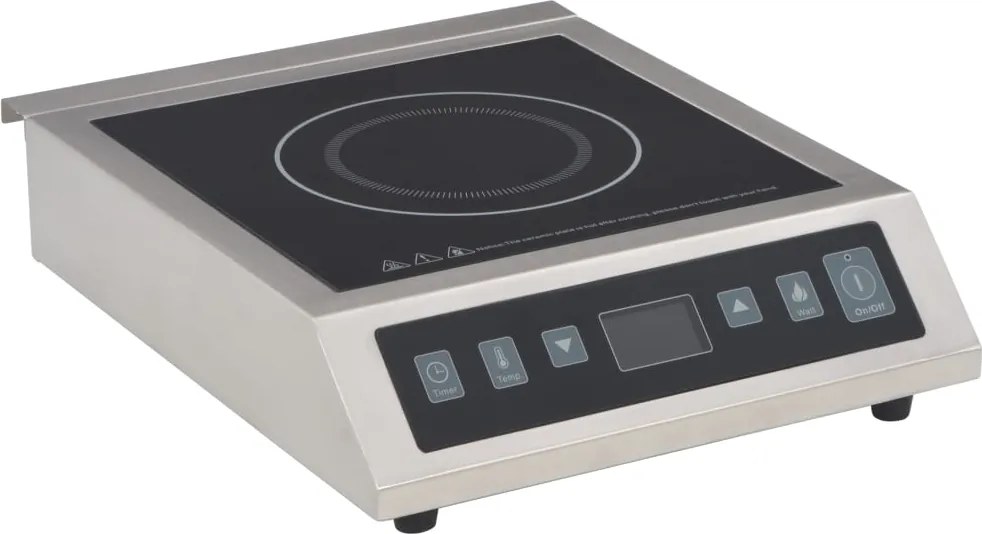 vidaXL elektromos indukciós asztali főzőlap érintőképernyővel 3500 W