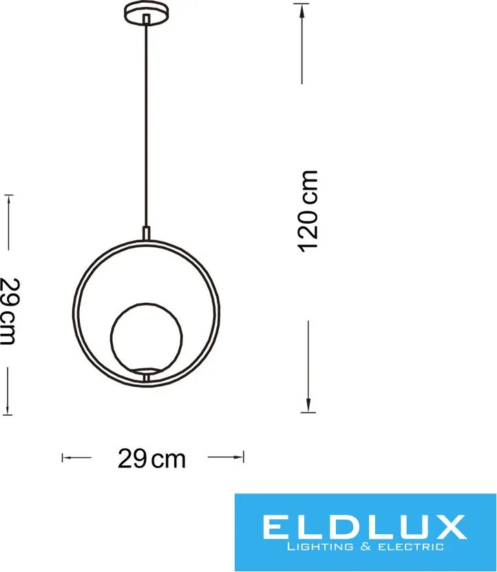 UNIVERSO Függeszték 10W IP20 Óarany 1xG9